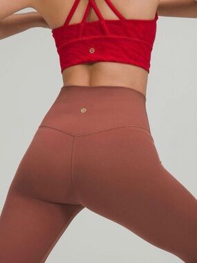 Rare Lululemon Lunar New Year Align High Rise Legging Size 4 Smoky Red